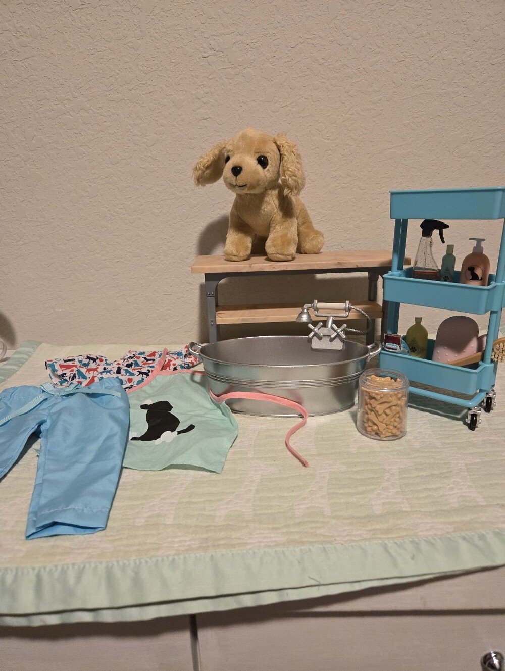 Our Generation Scrub And Style Pet Grooming Set For 18" Dolls.